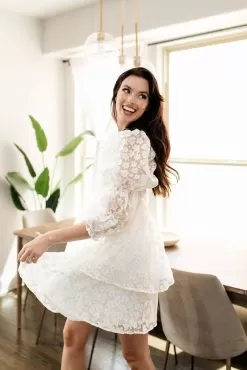 Marly Daisy Applique Floral Babydoll Dress -Fashion Store IMG 0300copy