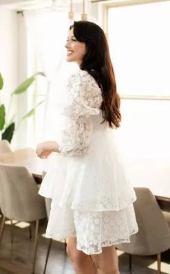 Marly Daisy Applique Floral Babydoll Dress -Fashion Store IMG 0325copy