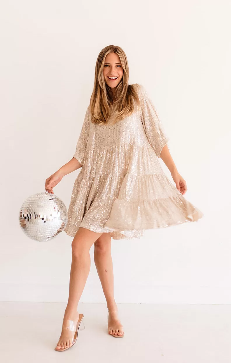 Set Your Sights Sequin Babydoll Dress 9 Set Your Sights Sequin Babydoll Dress - Image 7