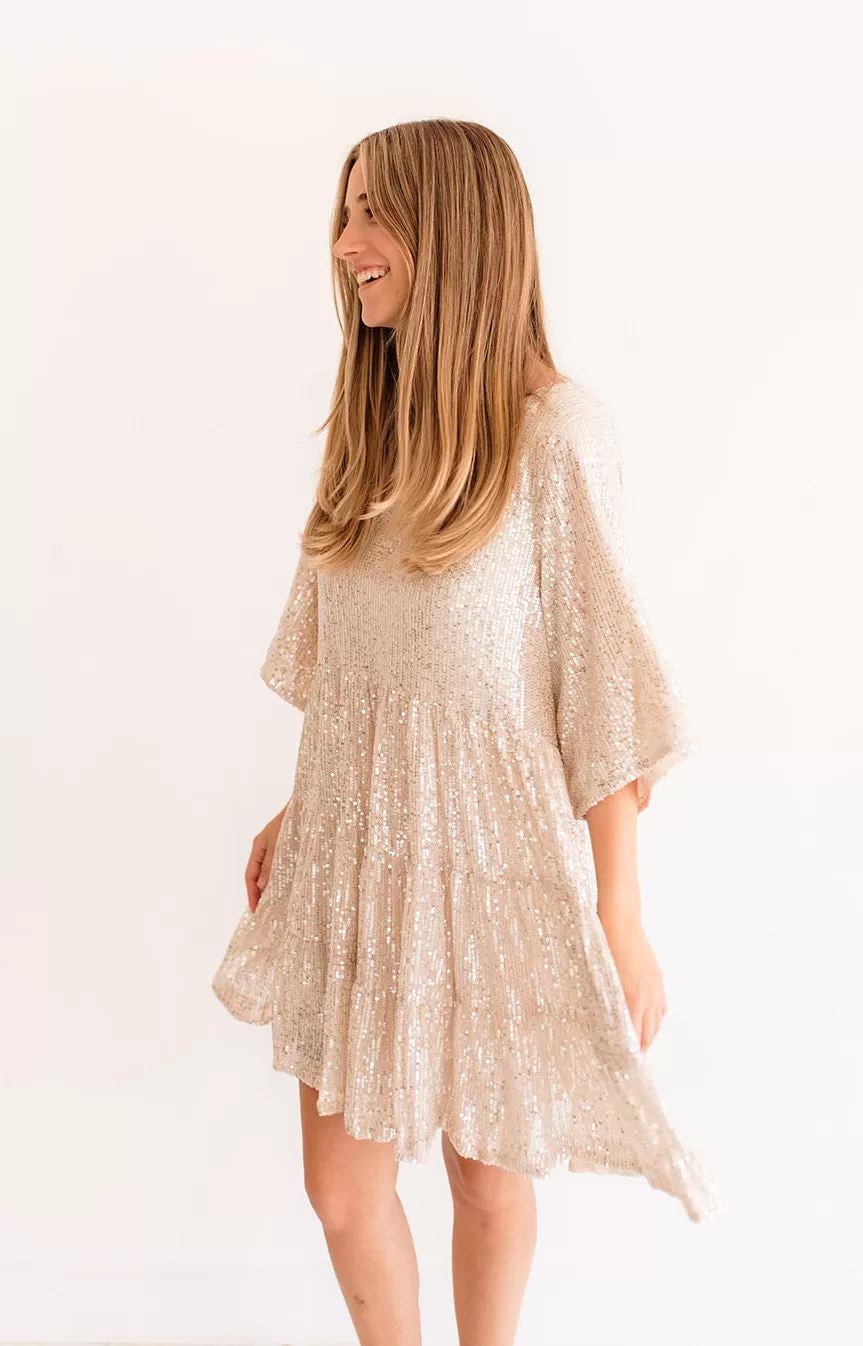 Set Your Sights Sequin Babydoll Dress 11 Set Your Sights Sequin Babydoll Dress - Image 9