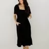 Chantel Linen Smocked Pocketed Midi Dress -Fashion Store IMG 1099