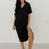 Myra Knit Sweater Slit Side Midi Dress -Fashion Store IMG 1801copy