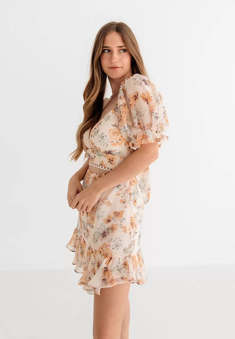 Theodora Floral Cutout Mini Dress 5 Theodora Floral Cutout Mini Dress - Image 3