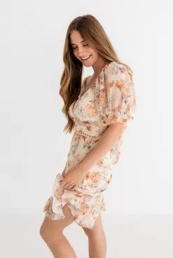 Theodora Floral Cutout Mini Dress 12 Theodora Floral Cutout Mini Dress -Fashion Store IMG 5568