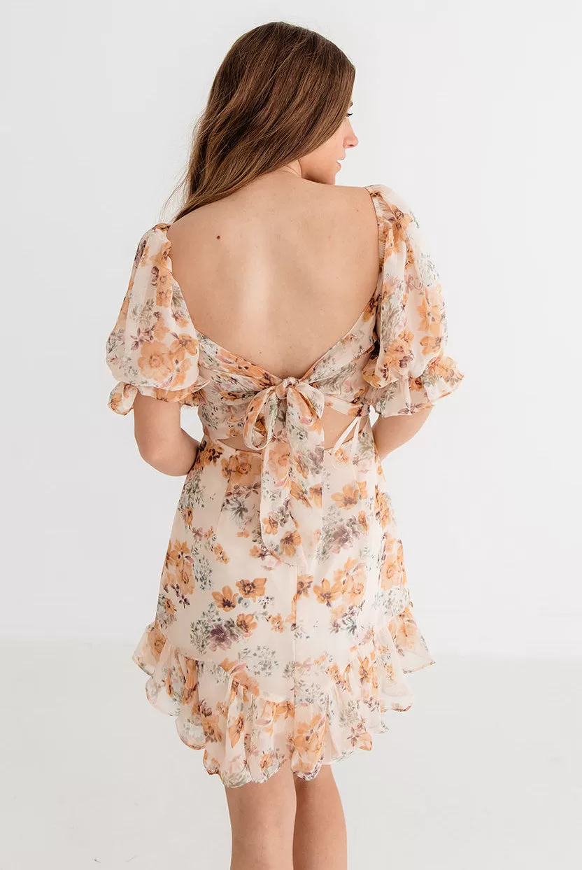 Theodora Floral Cutout Mini Dress 6 Theodora Floral Cutout Mini Dress - Image 4