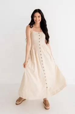 Brighton Button Down Maxi Dress -Fashion Store IMG 5586
