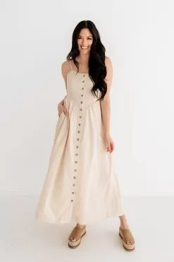 Brighton Button Down Maxi Dress -Fashion Store IMG 5607