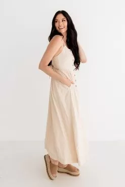 Brighton Button Down Maxi Dress -Fashion Store IMG 5610