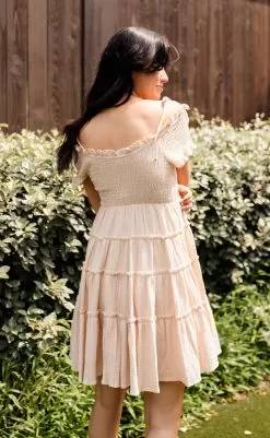 Gianna Smocked Ruffle Tiered Mini Dress -Fashion Store IMG 6242copy