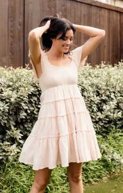 Gianna Smocked Ruffle Tiered Mini Dress -Fashion Store IMG 6253copy