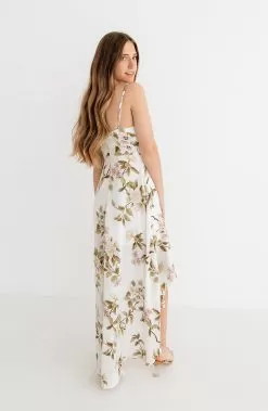Kelly Floral High Low Ruffle Maxi Dress -Fashion Store IMG 6689