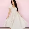 On Cloud Nine Smocked Ruffle Midi Dress -Fashion Store IMG 8492