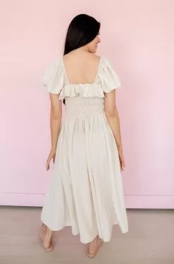On Cloud Nine Smocked Ruffle Midi Dress -Fashion Store IMG 8522