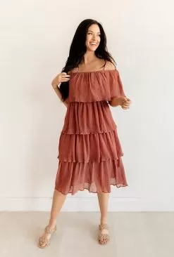 Rehearsal Tiered Midi Dress