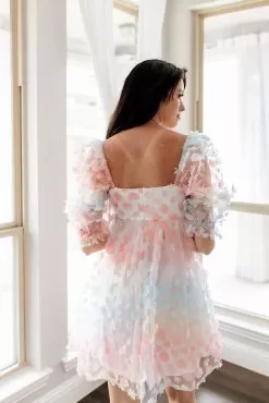 She's Like Spring Tulle Babydoll Dress - Rainbow -Fashion Store IMG 9976