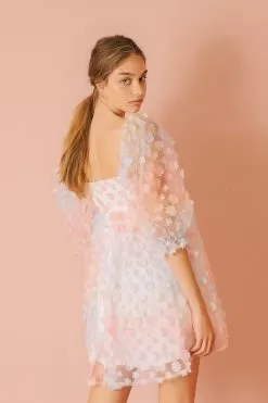 She's Like Spring Tulle Babydoll Dress - Rainbow -Fashion Store JD2443XXRAINBOW 11