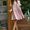 Monoco Babydoll Dress - Mauve -Fashion Store L4550MAUVE 9