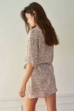 Anika Button Down Leopard Dress -Fashion Store L4819 10