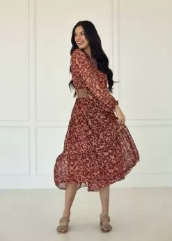 Sandra Floral Tiered Maxi Dress -Fashion Store U4C4997