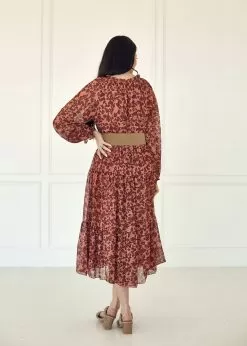 Sandra Floral Tiered Maxi Dress -Fashion Store U4C5021