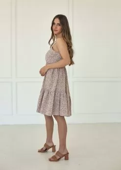 Aleyna Tiered Pocketed Babydoll Dress -Fashion Store U4C5110
