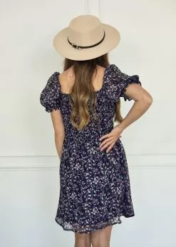 Salma Floral Smocked Babydoll Dress -Fashion Store U4C6766