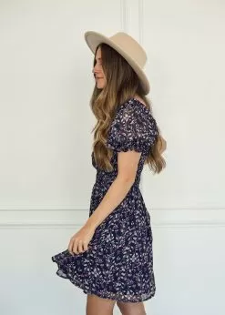 Salma Floral Smocked Babydoll Dress -Fashion Store U4C6768