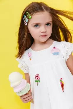 All About Beaded Ice Cream Ruffle Dress -Fashion Store all about beaded ice cream ruffle dress lola the boys 29500271329382