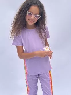 Lavender Rainbow Sequin Jogger Set -Fashion Store apparel accessories lavender rainbow sequin jogger set lola the boys 29123585245286