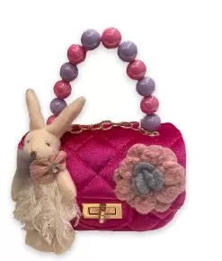 Bunny Velour Candy Purse -Fashion Store bunny velour mini purse lola the boys 29426884051046