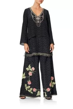 WIDE LEG TROUSER WITH FRONT POCKETS PROVINCIAL PETAL 15 WIDE LEG TROUSER WITH FRONT POCKETS PROVINCIAL PETAL -Fashion Store camilla blouse with side split underlay provincial petal 1 1a3acd3f 5b04 425a 910e db8befeb5f2f
