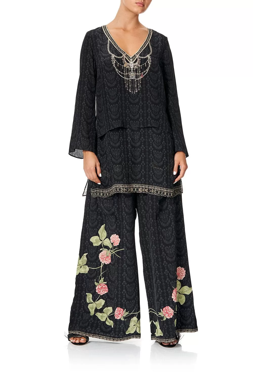 WIDE LEG TROUSER WITH FRONT POCKETS PROVINCIAL PETAL 7 WIDE LEG TROUSER WITH FRONT POCKETS PROVINCIAL PETAL - Image 5