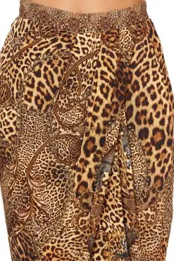 JERSEY DRAPE PANT WITH FRONT CROSSOVER DETAIL LADY LODGE -Fashion Store camilla jersey drape pant w pocket lady lodge 5