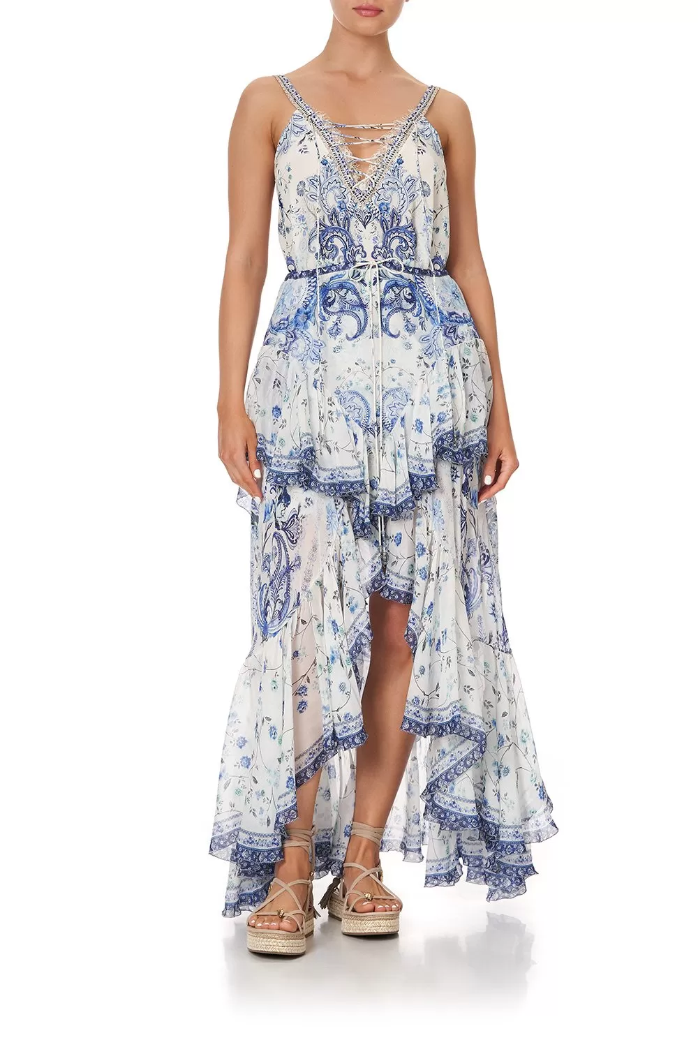 MAXI SKIRT WITH DOUBLE FRILL TALKING ABOUT A REVOLUTION 3 MAXI SKIRT WITH DOUBLE FRILL TALKING ABOUT A REVOLUTION