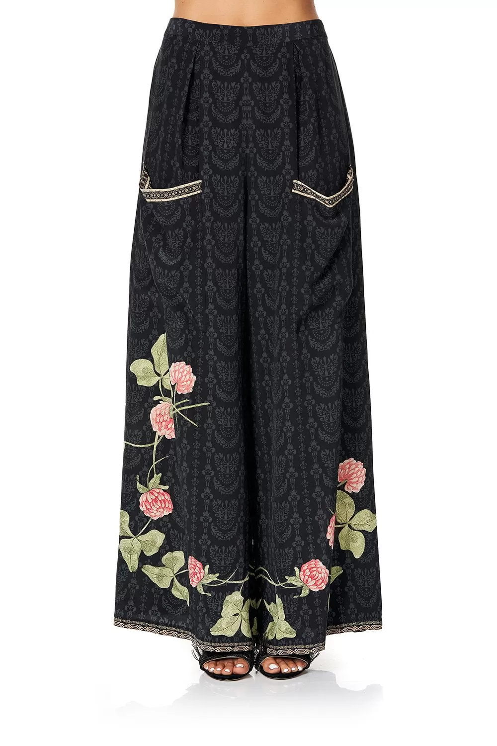 WIDE LEG TROUSER WITH FRONT POCKETS PROVINCIAL PETAL 4 WIDE LEG TROUSER WITH FRONT POCKETS PROVINCIAL PETAL - Image 2