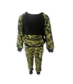 Camo Fleece Jogger Set 7 Camo Fleece Jogger Set -Fashion Store camo fleece jogger set lola the boys 29303447978086