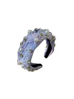 Crystal Pearl Headband -Fashion Store crystal diamond headband lola the boys 29635491233894