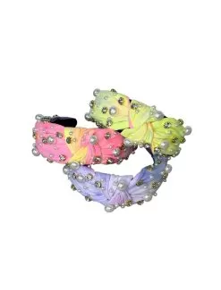 Crystal Pearl Headband -Fashion Store crystal diamond headband lola the boys 29635491299430
