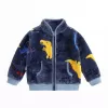 Dino Plush Velour Zip-Up -Fashion Store dino plush velour zip up lola the boys 29033067642982