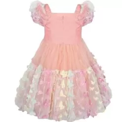 3D Butterfly Puffy Sleeve Dress -Fashion Store dress 3d butterfly puffy sleeve dress lola the boys 29619345588326