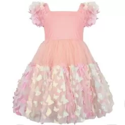 3D Butterfly Puffy Sleeve Dress -Fashion Store dress 3d butterfly puffy sleeve dress lola the boys 29619345653862