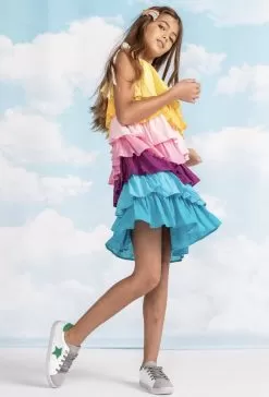 Linen Ruffle Sun Dress