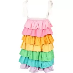 Linen Ruffle Sun Dress -Fashion Store dress linen ruffle sun dress lola the boys 29618972033126