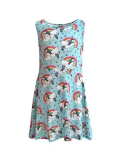 Unicorn Sky Skater Dress