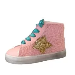 Baby Pink Sherpa High Tops 10 Baby Pink Sherpa High Tops -Fashion Store footwear baby pink sherpa high tops lola the boys 28592663330918