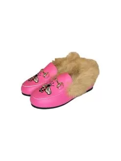 Queen Bee Faux Fur Loafer -Fashion Store footwear queen bee faux fur loafer lola the boys 29669752864870