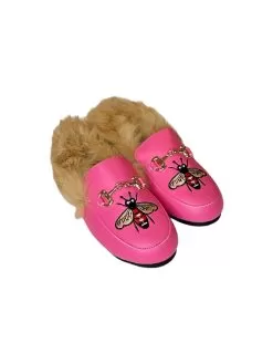 Queen Bee Faux Fur Loafer -Fashion Store footwear queen bee faux fur loafer lola the boys 29669752930406