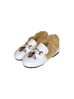 Queen Bee Faux Fur Loafer -Fashion Store footwear queen bee faux fur loafer lola the boys 29669752995942