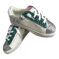 Star Girl Glitter Sneakers -Fashion Store footwear star girl glitter sneakers lola the boys 27992316346470