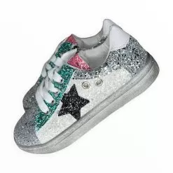 Star Girl Glitter Sneakers -Fashion Store footwear star girl glitter sneakers lola the boys 28603559444582